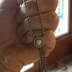 David Yurman small Pearl pendant necklace